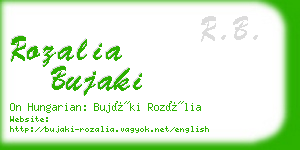 rozalia bujaki business card